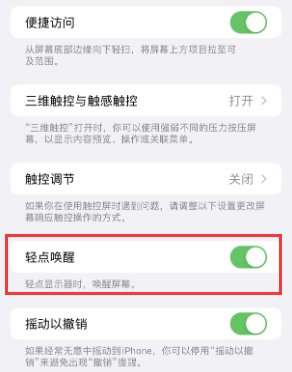 北碚苹果授权维修站分享iPhone轻点无法唤醒怎么办