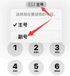 北碚苹果14维修店分享iPhone 14 Pro Max使用副卡打电话的方法 