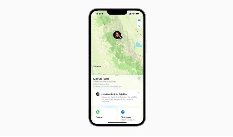 北碚苹果14维修分享iPhone14系列中 FindMy功能通过卫星分享位置方法教程 